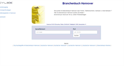 Desktop Screenshot of cylex-branchenbuch-hannover.de