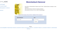 Tablet Screenshot of cylex-branchenbuch-hannover.de